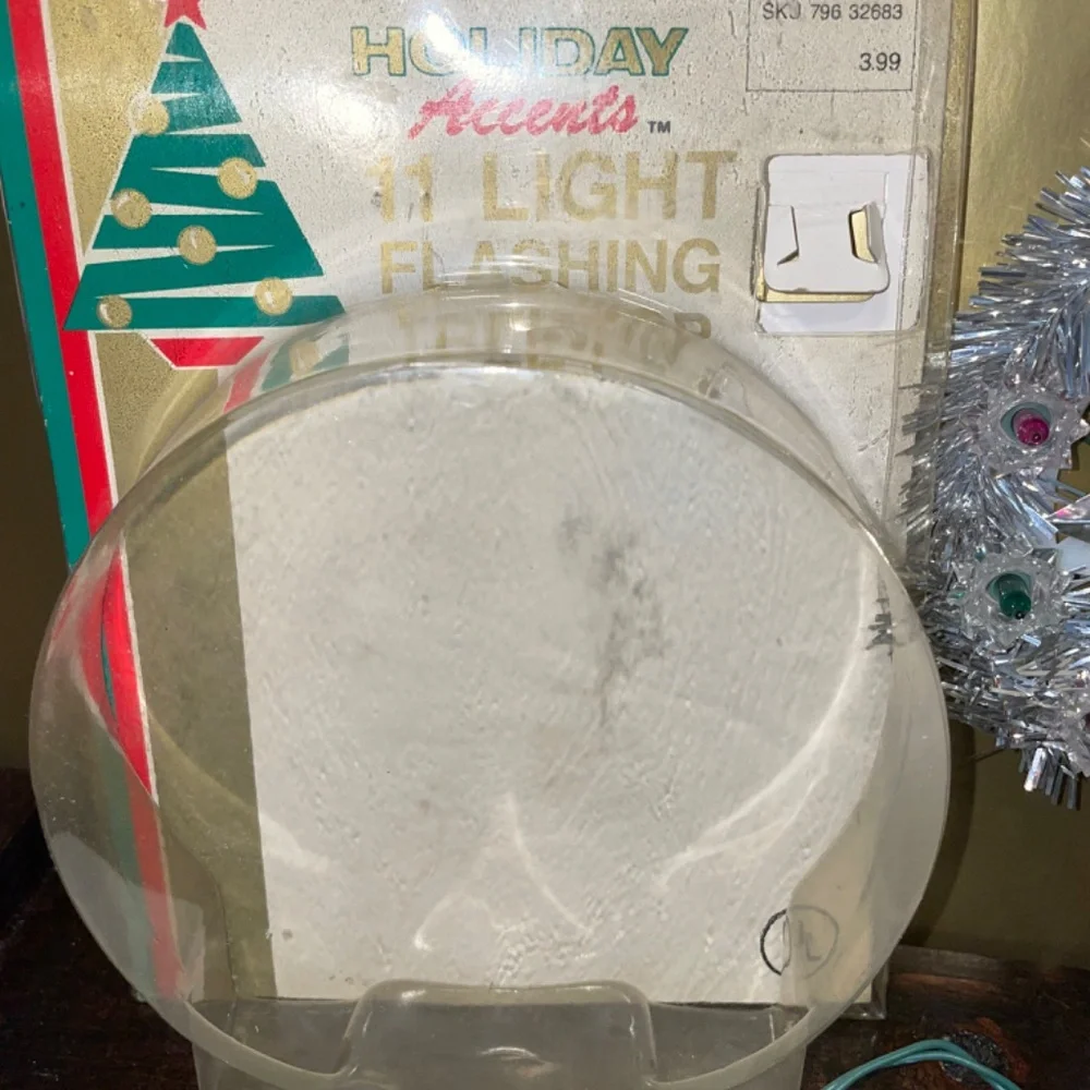 Holiday Accents Christmas Multi Color 11 Flashing Light Tree Star‎ Topper tinsel